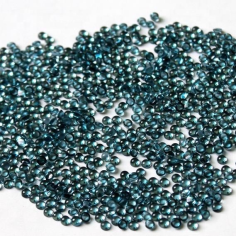 3mm Natural London Blue Topaz Round Cabochon Loose Gemstones  Exporters