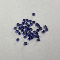 2mm Natural Iolite Round Cabochons Loose Wholesale Gemstones Manufacturer