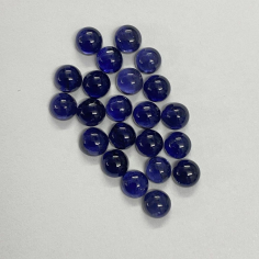 Natural 8mm AAA Iolite Round Cabochons Semi Precious Loose Manufacturer