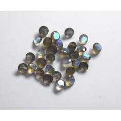 2mm Blue Flash Labradorite Faceted Round Cut Loose Gemstones Manufacturer