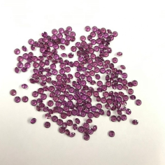 2mm Natural Purple Rhizolite Garnet Faceted Round Loose Gemstones Manufacturer