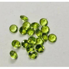 8mm Natural Peridot Faceted Round Cut Semi Precious Gemstone Manufacturer