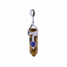 Inspired antique tiger eye 925 sterling silver multi gemstone  pendant supplier