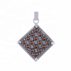 Tiger eye pendant 925 sterling silver pendants supplier