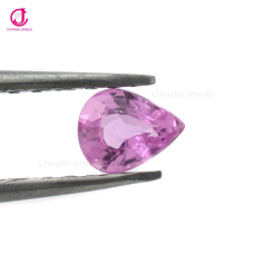 8x6mm Genuine Flawless Pink Sapphire Pear Cut Exporter