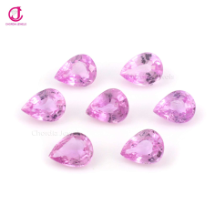 6x4mm Natural Finest Quality Pink Sapphire Pear Cut Loose Gemstone Suppliers