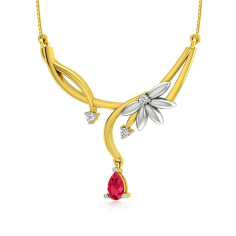 Women Favorite & Love this Mangal sutra 18K Gold Necklace real Diamond Exporter