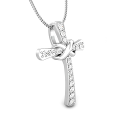 Daily Wear Gold Prayer Cross Pendant Fashion Newest Design Diamond Exporter