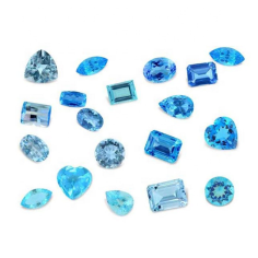 Wholesale Natural Blue Topaz Loose Gemstone