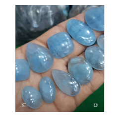 Aquamarine cabochon gemstone Exporter