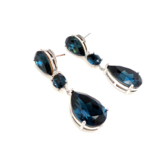 Blue quartz dangle earring Supplier