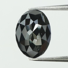 Wholesale  Shape Rose Cut Black Diamond for Making jewelry, Fancy Shape Rose