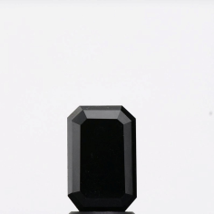 Super Quality Polished Emerald Cut Black Loose Diamonds For Jewelry  supplier