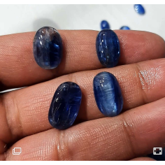 Natural kyanite cabochon loose gemstone oval cabochon for jewelry Exporter