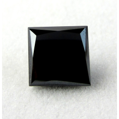 Excellent Polished Princess Cut Natural Loose Black Diamonds supplier