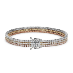 Wholesale Diamonds Studded 18 Kt White Gold Diamond Bracelet