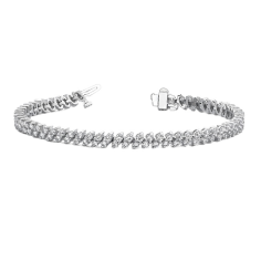 Wholesale 14 Kt White Gold Tennis Bracelet