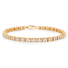 14 Kt Yellow Gold Tennis Bracelet exporter