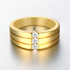 18 Kt Yellow Gold Diamond Ring manufacturer