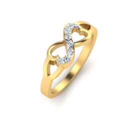 18 Kt Yellow Gold Diamond Ring exporter