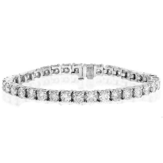 14k White Gold Tennis Bracelet  wholesaler