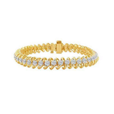 14 Kt Yellow Gold Tennis Bracelet wholesaler