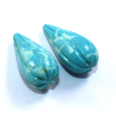 Carved drops multi purpose usage larimar loose gemstone Exporter