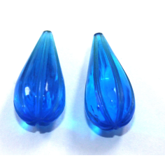 Carved drops multi purpose usage blue quartz loose gemstone Exporter