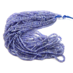 Wholesale  gemstone beads faceted Rondell beads natural tanzanite beads