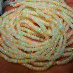 Wholesale AAA quality smooth Rondell beads welo Ethiopian opal beads