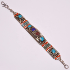 Natural Turquoise Coral Lapis Fashion Bracelet Exporter