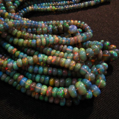 Wholesale Top Quality Ethiopian Opal beads, Black Opal
