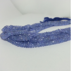 Natural Tanzanite Faceted Rondelle Gemstone Beads Strand manufacturer