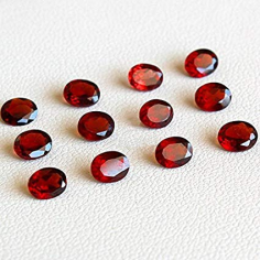 Natural Mozambique Red Garnet Oval Cut Gemstones  Wholesaler