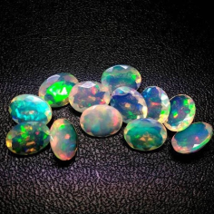 Natural Ethiopian Opal Faceted Oval Cut Loose Calibrated manufacturer