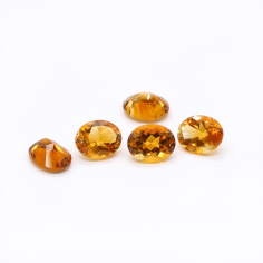 Natural Citrine Stone Faceted Oval Loose Gemstones  exporter