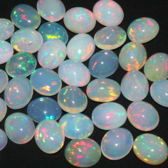 Top Quality Natural Ethiopian Opal Oval Shape 12x10 MM Loose Gemstone Exporter