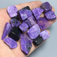 Crystal Healing Chakra Stone Charoite Cabochon Loose Gemstone wholesaler