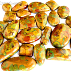 Cabochon Gemstone Fruity Jasper stone exporter