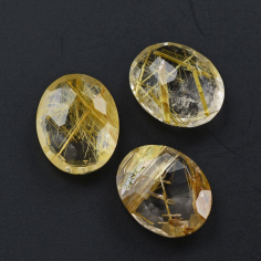 Cabochon Gemstone Golden Rutile Quartz exporter