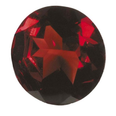 Natural Red Mozambique Garnet Faceted Round Loose Gemstones Supplier