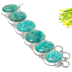 Amazonite Gemstone Handmade Ethnic Fashion Jewelry Bracelet Maufacturer