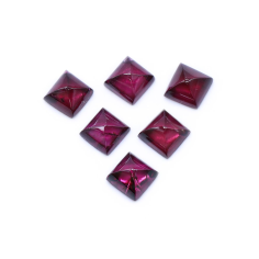 Pink Tourmaline 6mm Square Pyramid Cabochon for making Jewelry Exporter