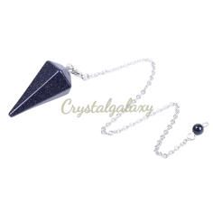 Natural Blue Sand Stone faceted Pendulum For Gift Buy Natural Blue Wholesaler