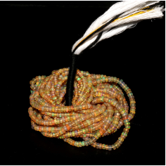 Fine Quality Natural Ethiopian Opal Opal Beads 3X4 MM Multi Fire opal Exporter