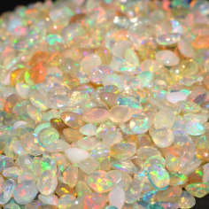 Top Quality Natural Ethiopian Opal 4X3 MM Oval Shape Faceted Exporter