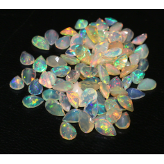 Natural Ethiopian Opal Top Quality  6X4 MM Pear Shape Faceted Exporter