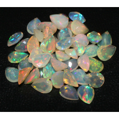 Natural Ethiopian Opal Top Quality 8X6 MM Pear Shape Faceted Exporter