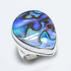 Abalone Shell Gemstone Handmade Vintage Jewelry Ring Exporter