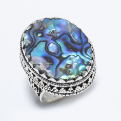 Abalone Shell Handmade Vintage Style Handmade Jewelry Ring  Exporter